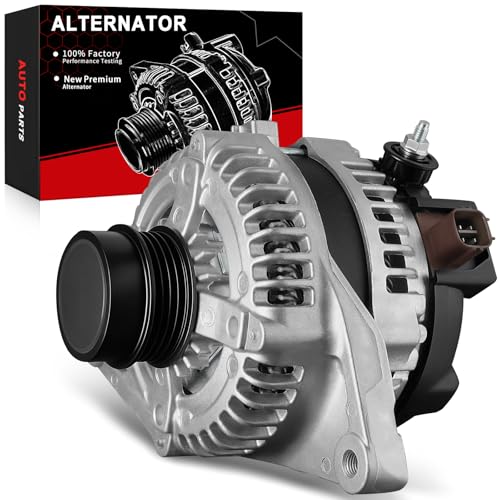 AOTPAT Upgraded Alternator for:-Toyota Camry 2010 2011 Le Se Xle Base 2.5L L4 12V 100Amp Clockwise 4-Grooves Pulley Replacement Stable Output Alternator OE# 27060-0V060 11516N 270600V060 (ALL NEW)