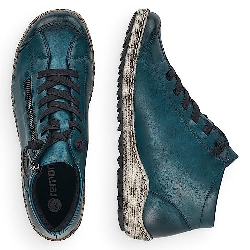 Remonte Damen Low-Top Sneaker R1498, Frauen Halbschuhe,lose Einlage,schnürer,Business,Freizeit,straßenschuhe,Strassenschuhe,blau (12),42 EU