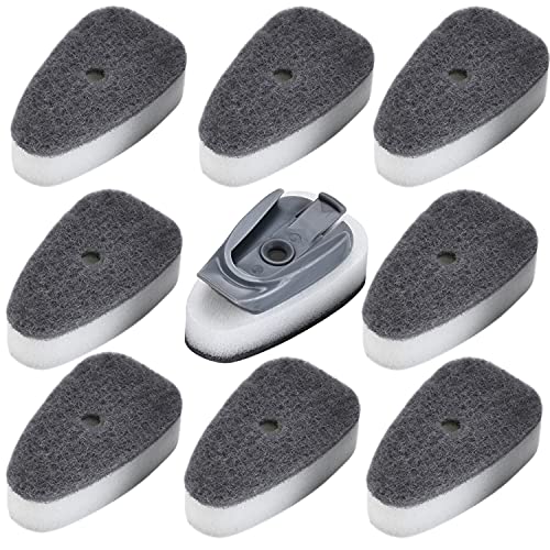 TENTA TENTA KITCHEN 9pcs Household Cleaning Sponges Top Replacement Soap Dish Wand Sponge Refills Set Cleaning Sponges Replacement Heads Soap Dish Wand Refills Sponge for Kitchen Cleaning