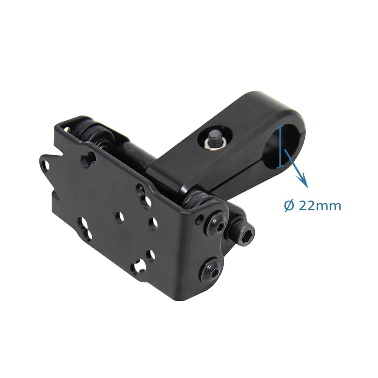 Soporte Móvil Moto Soporte Universal para Manillar De 22 Mm, Color Negro, para GPS Y Teléfono Motocicleta con Abrazadera
