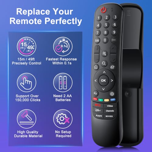 Image of Universal for LG Smart TV OLED QNED UHD NanoCell Webos 4K 8K Magic Remote Control Replacement, 1 Year Warranty