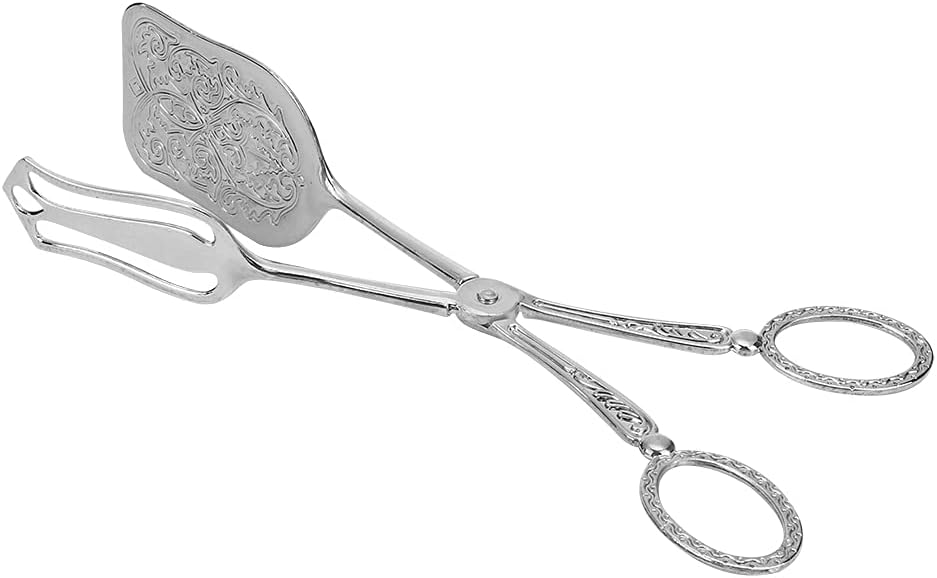 Metal Kitchen Tongs, Stainless Steel Serving Tongs Salad Tongs Buffet Tongs Food Tongs Snake Tongs for Serving Food Bread Cake