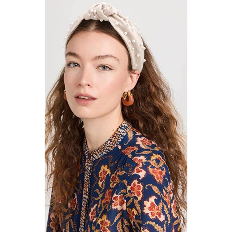 Amazon.com: Atoden Pearl Knotted Headbands: 2Pcs Black  display picture 3
