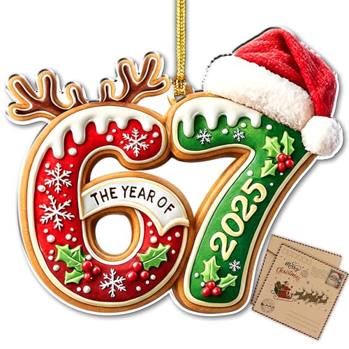 Gingerbread 67 Christmas Ornament, 2025 Christmas Ornament, 67 Teen Girls