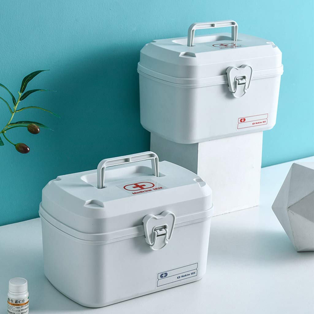 XMING Pecho de la Medicina del hogar Caja de la Medicina, la Familia Cargado pequeño Conjunto Completo de la Medicina Permanente Caja de la Medicina