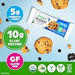 Orgain Organic Vegan Protein Bars, Chocolate Chip Cookie Dough - 10g Plant Based Protein, Low Calorie Healthy Snacks, No Lactose or Soy Ingredients, Gluten Free, Non-GMO - 1.41 Oz (Pack of 12) - Image 3