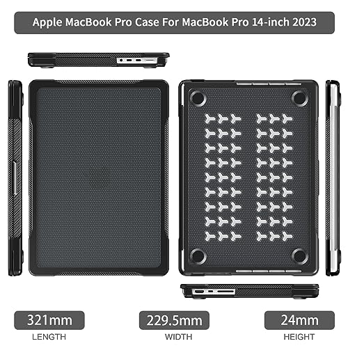 Coque MacBook Pro 14 (2021-2023) rigide et fine pour modèles A2442 et A2779 - 5