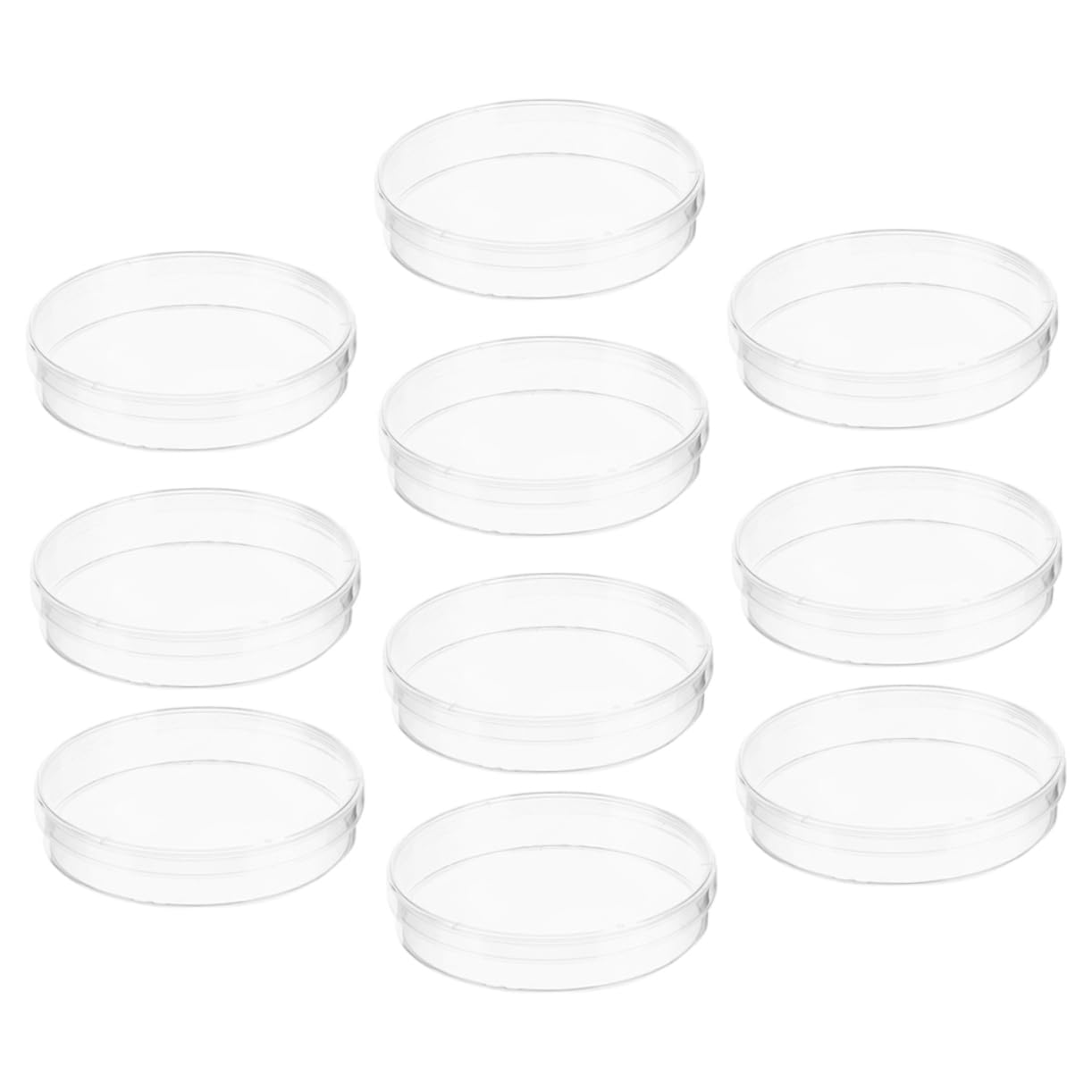 SOLUSTRE 50 Pcs Plato De Cultivo Plato De Muestras De Laboratorio Planta Placa Biológica Agar Placa De Cultivo Para Laboratorio Suministro De Laboratorio De Ciencias Petri El Plastico