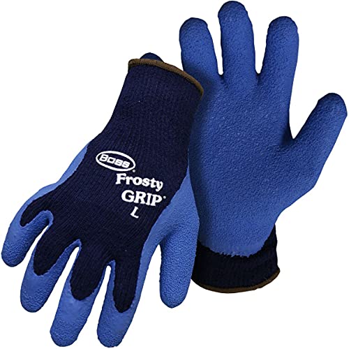 Boss #8439X Frosty Grip Extreme String Knit Glove. Size X-Large, Color Blue