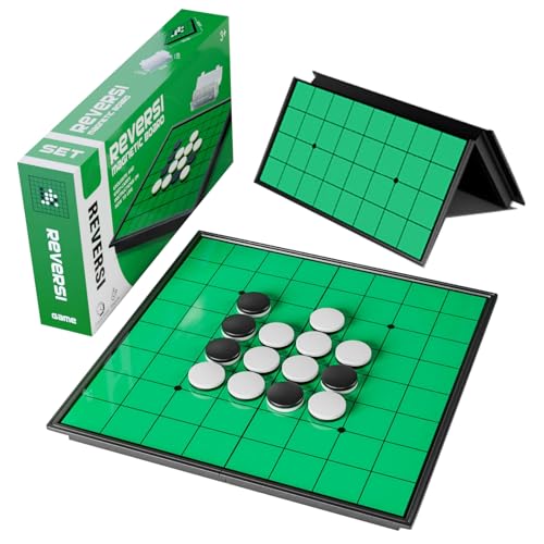 Juego de mesa Reversi magnético plegable para 2 jugadores miniatura 1