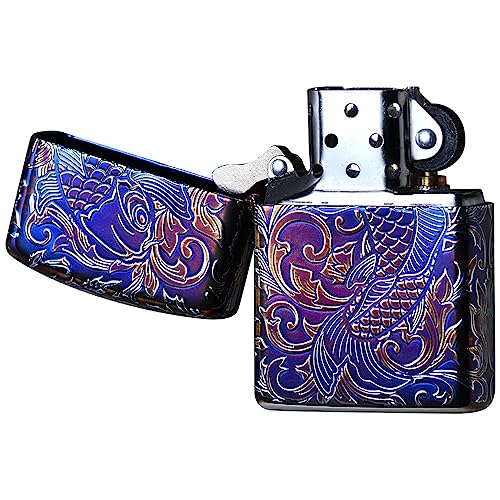 Encendedor Zippo Armor Carp Plateado 5 lados miniatura 3