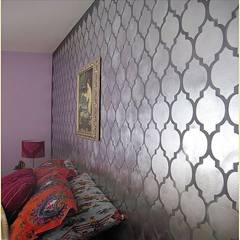 Moroccan Design Stencils Moroccan Tile Wall Covering Damask Stencil In