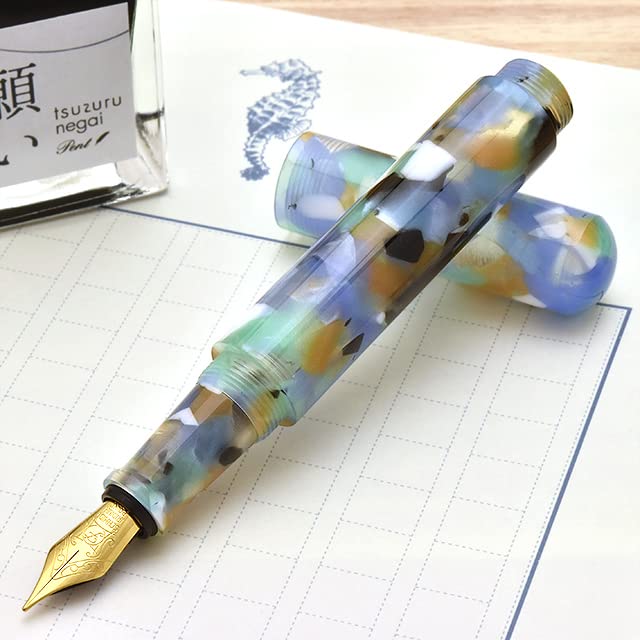 新品 大西製作所 ハンドメイド 万年筆 手作り 【サマークリーク】 Amazon | 大西製作所 特別生産品 万年筆 コルト サマークリーク
