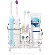 WIMAHA Toothbrush Holder Multifunctional Electric ToothBrush Holder Toothpaste Holder Razor and R...