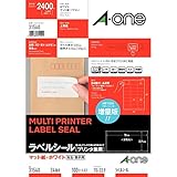 エーワン ラベルシール 24面 100シート 31540