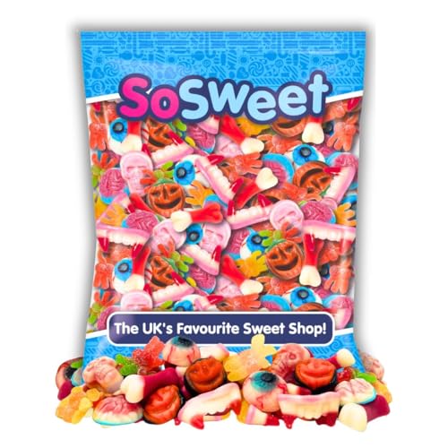 SoSweet Spooky Sweet Mix 1kg Sharing Bag | Fun Halloween Treats | Colourful Party Sweets | Family Favourites
