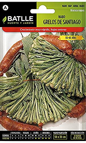 SEMILLAS BATLLE, Nabo Grelos de SANTIAGO, Multicolor, 15x8.5x3 cm
