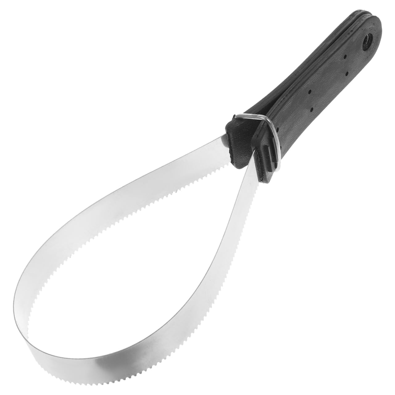 SUPVOX Cepillo De Pelo De Caballo De Acero Inoxidable Con Mango De Plástico Herramienta De Aseo Raspador Para Caballos Y Ideal Para Eliminar Pelo Suelto 11.8X3.7X0.6 Pulgadas