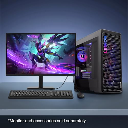 Image of Lenovo Legion T7 Gen 10 Gaming Tower Desktop, Intel Core Ultra 9 285K, GeForce RTX 5080, 32GB DDR5 UDIMM, 2TB PCIe M.2 SSD, DP Port, Wi-Fi 6, Windows 11 Home, Black