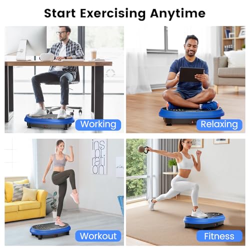 HVX Vibration Plate – Single-Motor 415 lb Capacity with Bands & Bluetooth — view 8