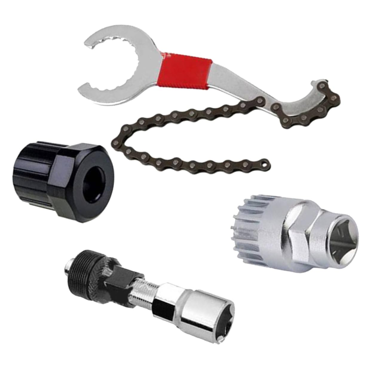 OSOLADY Bike Repair Tool Set Durable Freewheel Remover Crank Puller Bracket Remover for Mountain Biking and Cycling Maintenance Essential Bicycle Repair Kit