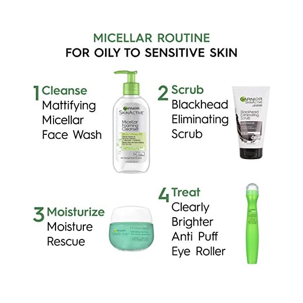 Garnier SkinActive Micellar Foaming Face Wash, For Oily Skin, 6.7 fl oz