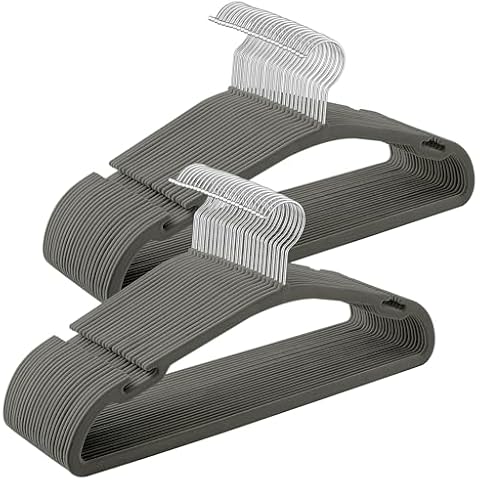 SONGMICS Velvet Non-Slip Coat Hangers Set Cover