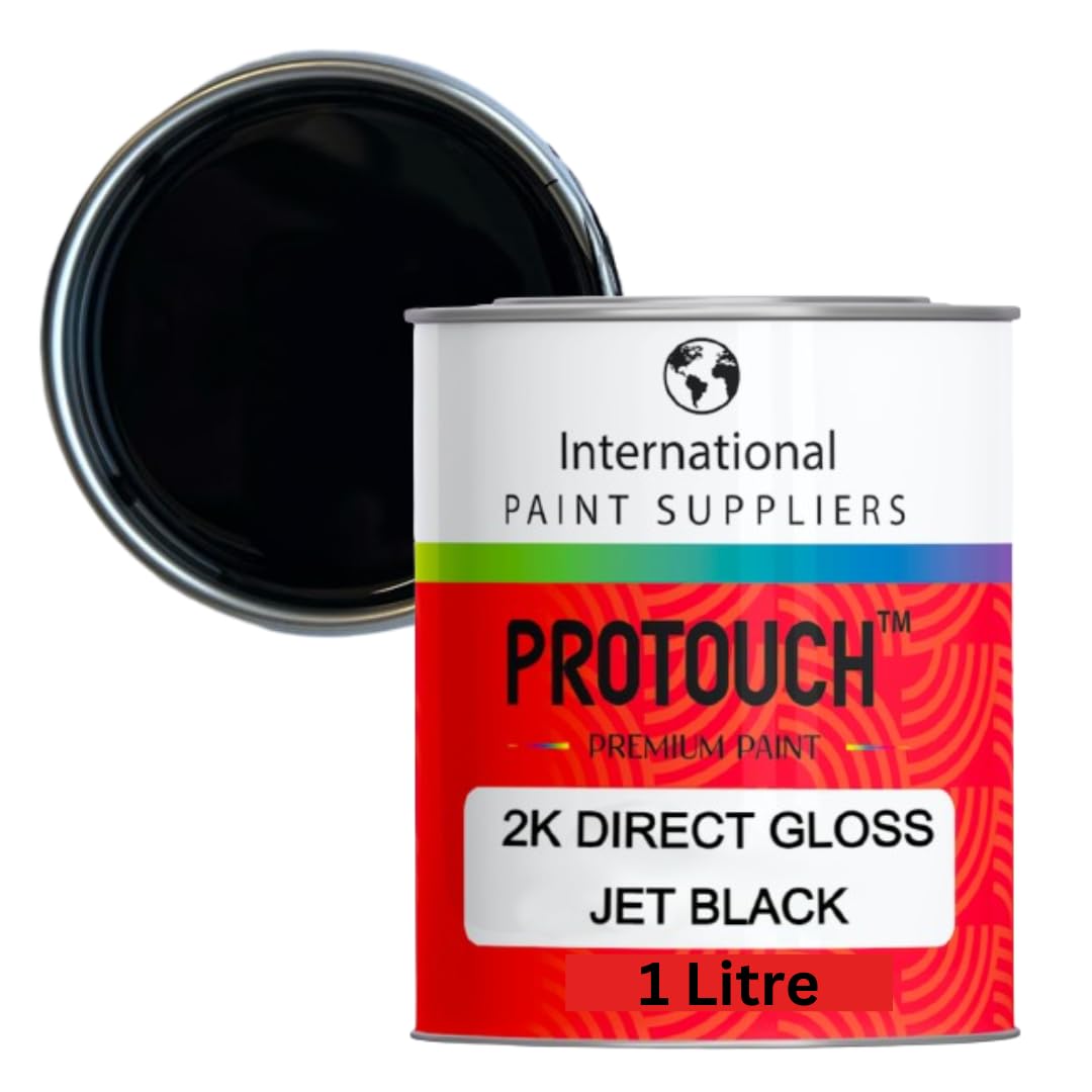 PROTOUCH Farbspray for Jet Black - 2K Acrylic Direct Gloss Autolack Spray 1 Liter