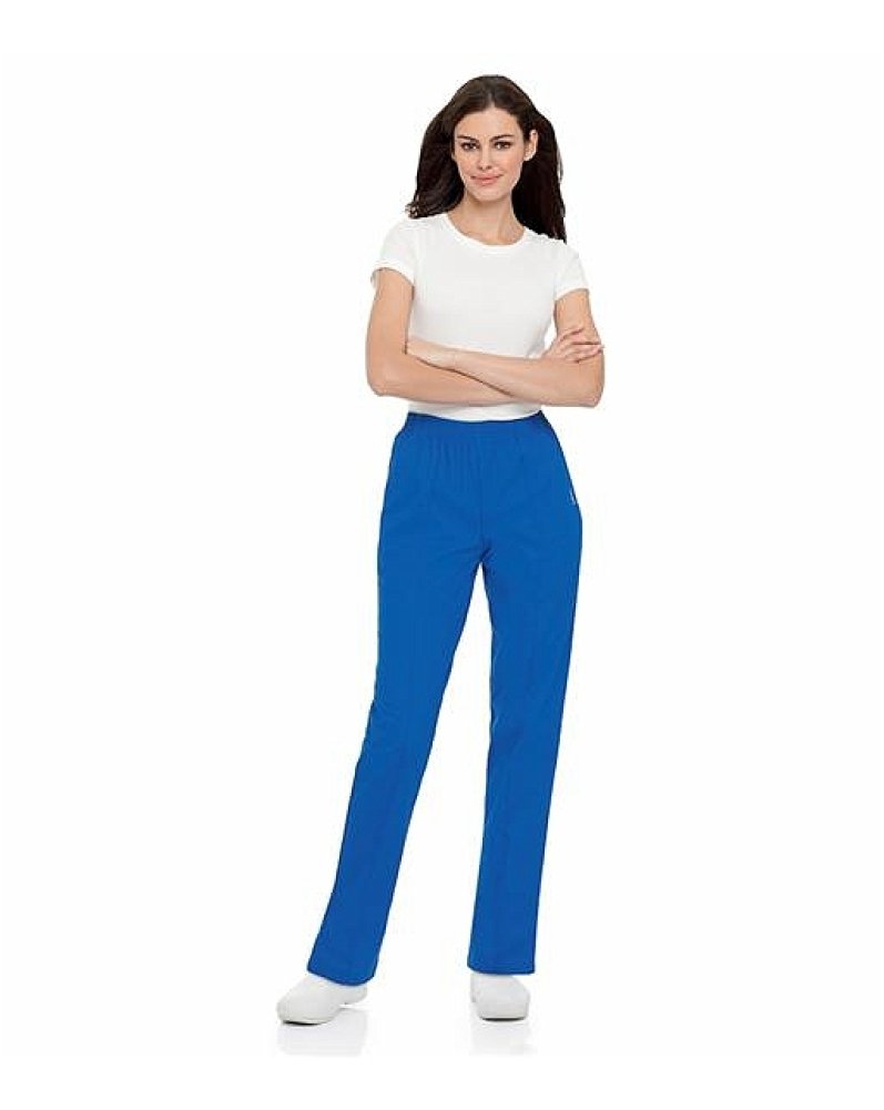 Landau womens Landau Essentials Relaxed Fit 2-pocket Elastic Scrub Pants for Women 8320