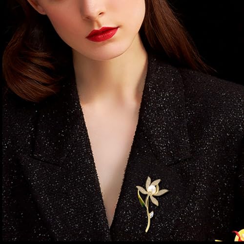 Image of Brooch Pins For Women Fashion Elegant Brooches Lapel Badges Coat Sweater Scarves Shawl Dress Accessory Wedding Party Prom Jewelry