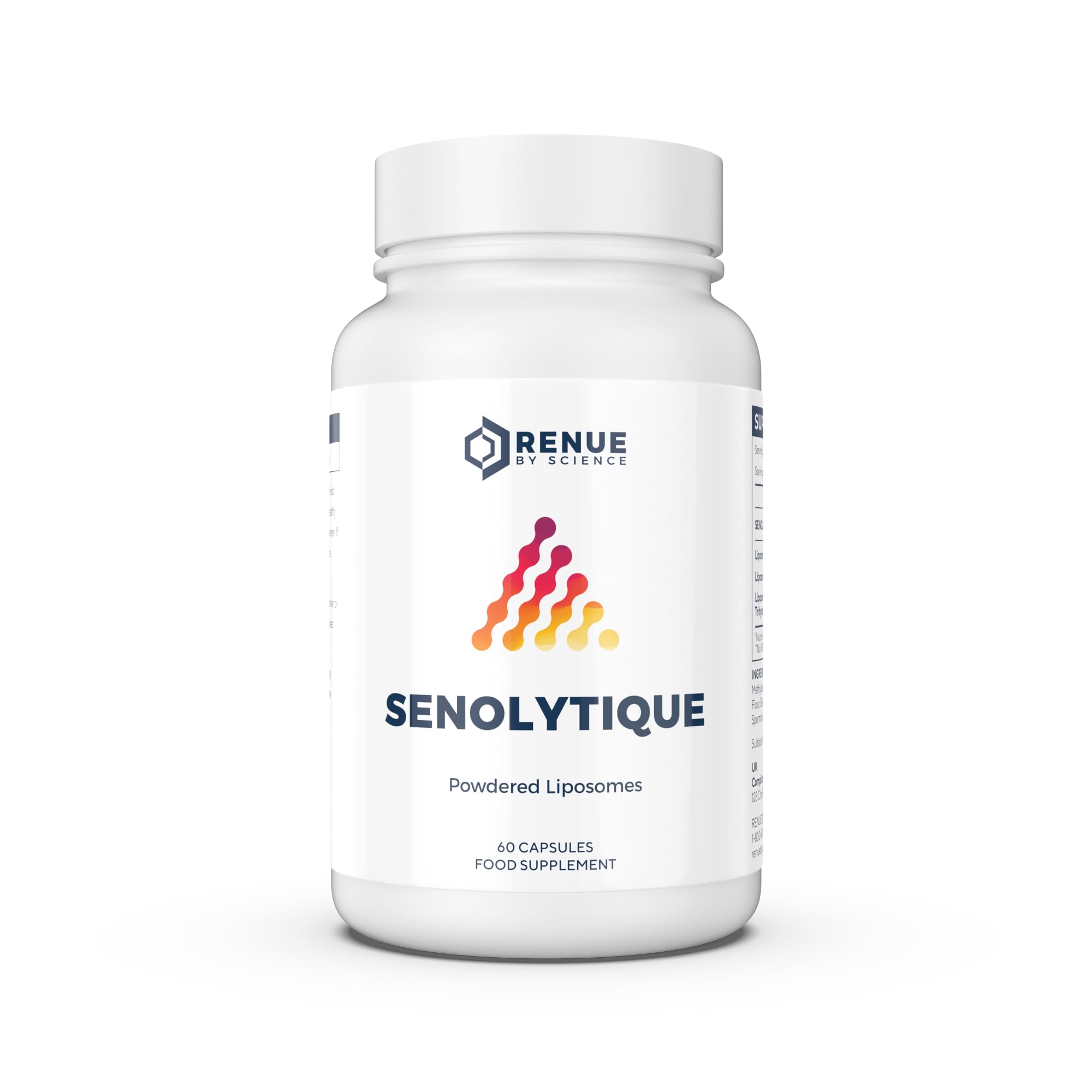 RENUE By Science Senolytique (Senolytic) Liposomal Supplement (Quercetin, Fisetin, Spermidine) - Bioavailable Formula for Increased Absorption - 60 Capsules