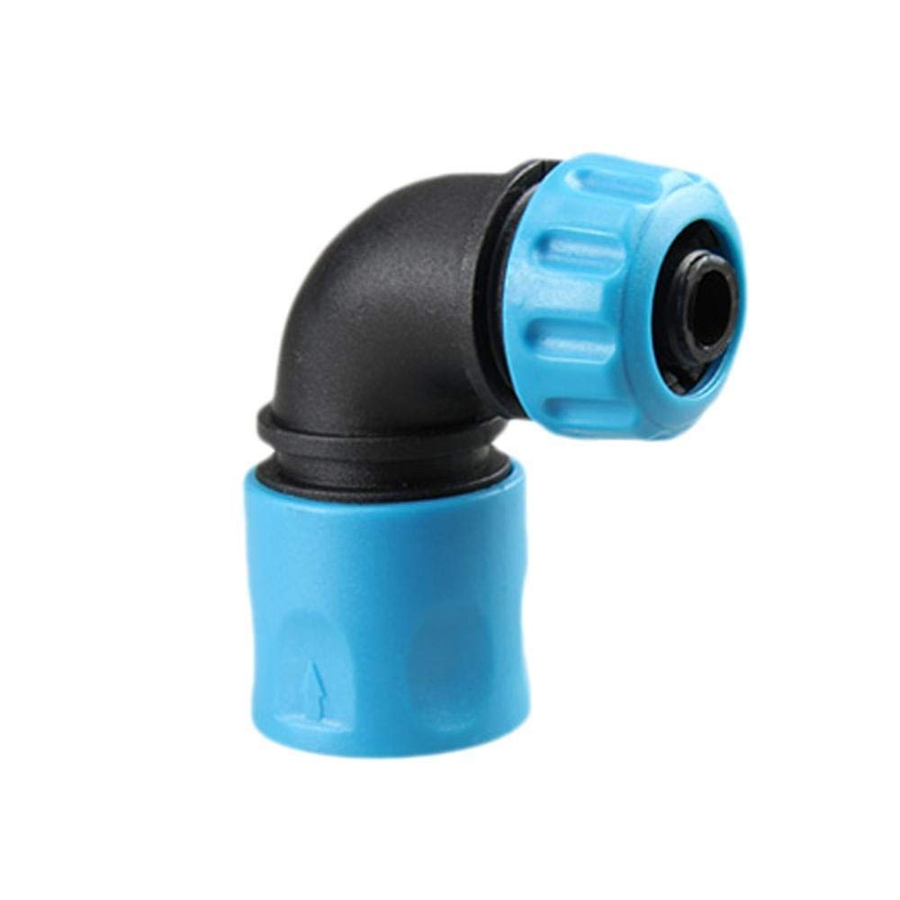 1 pz 1/2" (12,5 mm) Connettore per acqua da giardino in ABS Tipo L Adattatore per tubo da giardino Giunto del rubinetto del gomito del tubo dell'acqua dolce Adattatore di connessione rapida p