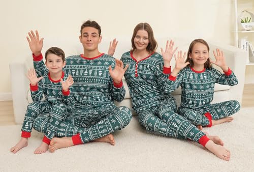 Family Matching Christmas Pajamas Set, Cute Elk Sleepwear for Boys Girls Dad Mum4