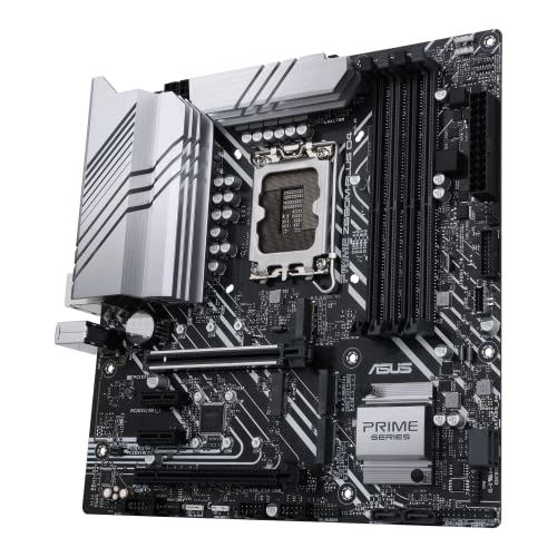 PRIME Z690M-PLUS D4 Scheda Madre mATX, Intel Z690, LGA1700, DDR4, PCI 5.0, Intel 1Gb Ethernet, Realtek 7.1 Surround, 3xM.2, 4xSATA 6GB/s, 1xUSB 3.2 Gen 2x2, Armoury Crate, Aura Sync RGB, Nero - Scheda madre - Immagine 4