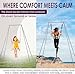 FEBTECH - Aerial Yoga Stand Frame - Steel Freestanding Yoga Stand Support Up to 550 LBs for Indoor & Outdoor - Perfect Yoga & Gymnastics Equipment Stand for Hooks, Hammocks, Silk, Lyra, Punching Bag