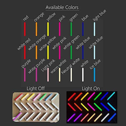 Wmat Custom Led Neon Signs For Bedroom Wall Deco Personalized Neon Signs For Birthday Party Or Bar Logo (1 Line Text, 55") #TOP6