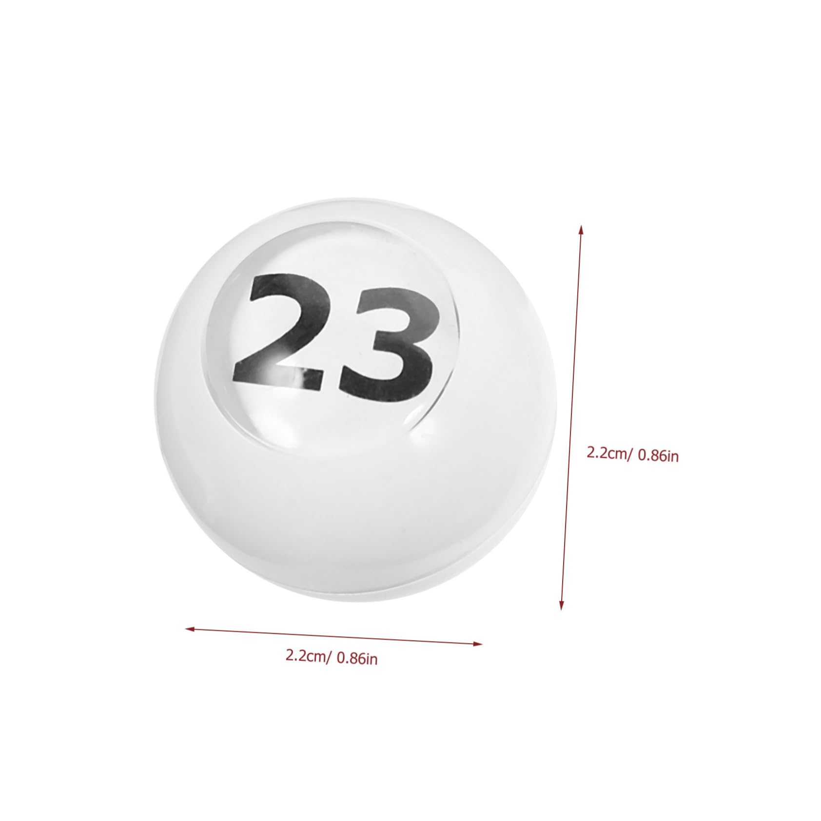 BESPORTBLE 50Pcs Brightly Colored Balls for Party Games Raffle Draws and Bingo Activities Lightweight Easy to Read Balls for Events and Celebrations