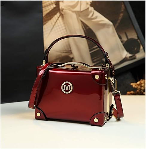 Miniatura 3 de Fashion Women's Top Handle Satchel Handbags Leather Evening Bag Purses Small Hard Square Box Shoulder Bags