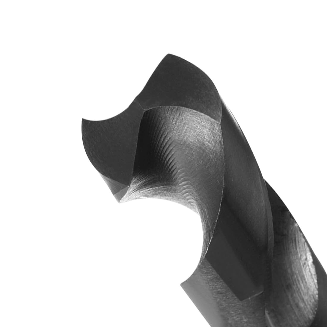 sourcing map Foret Hélicoïdal Mèche à Queue Réduite Tige 30 mm Mèche en Acier Haute Vitesse HSS 9341 Oxyde Noir avec Tige Droite de 1/2 pouce