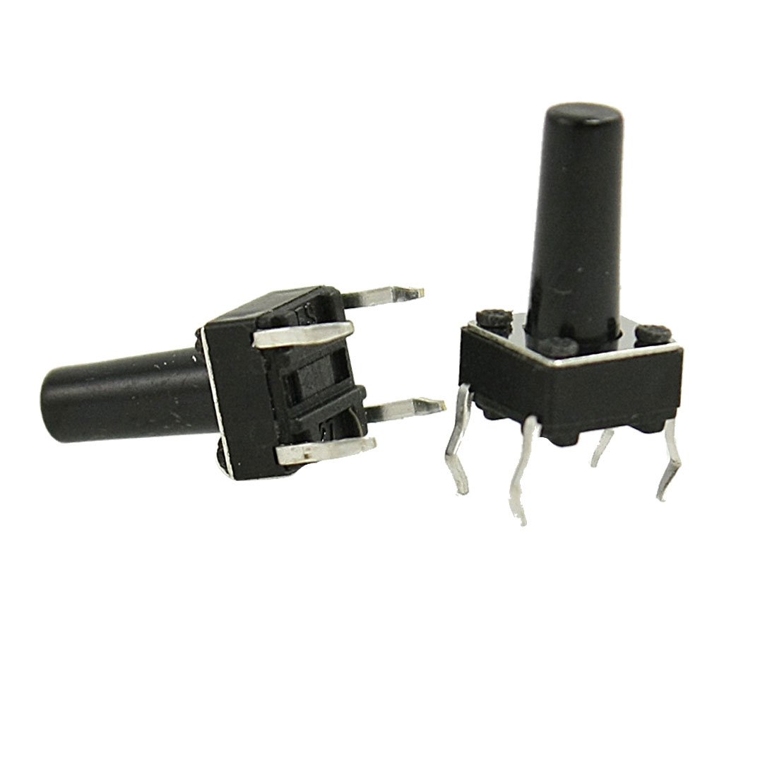 Sourcing Map Sourcingmap 100 Pcs X X 12Mm Pcb Momentary Tactile Tact Switch 4 Pin Dip Size 6
