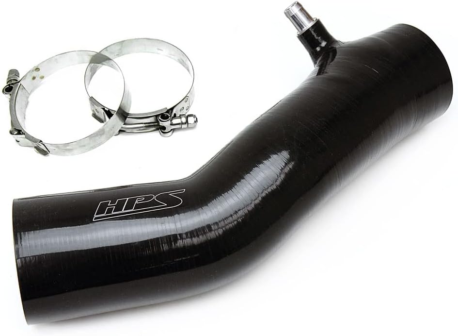 HPS Performance Red Silicone Air Intake Hose Kit Post MAF Tube, 57-1600-RED