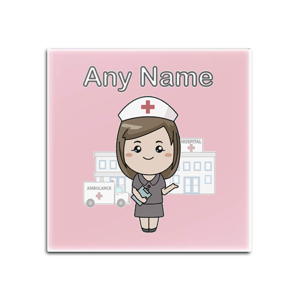 Sous-verres NHS verre marron cadeau original pour femme médecin
