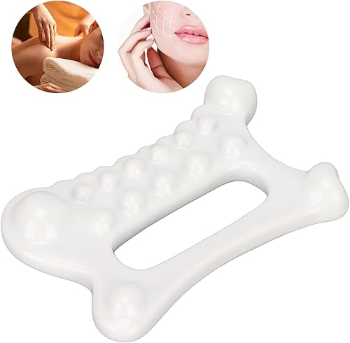 Miniatura 3 de Tabla de masaje facial Gua Sha de cerámica para reducir la grasa, portátil, placa de raspado de cuerpo completo Gua Sha, herramienta de masaje para