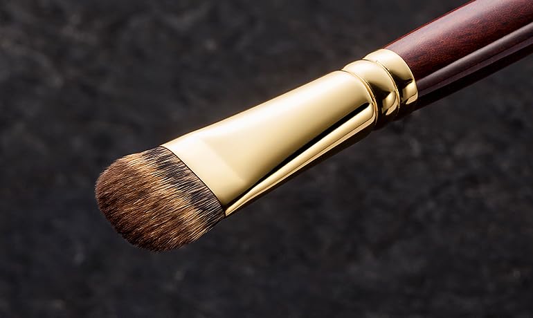 BISYODO Long Series Eye Shadow Brush - Round Flat Type