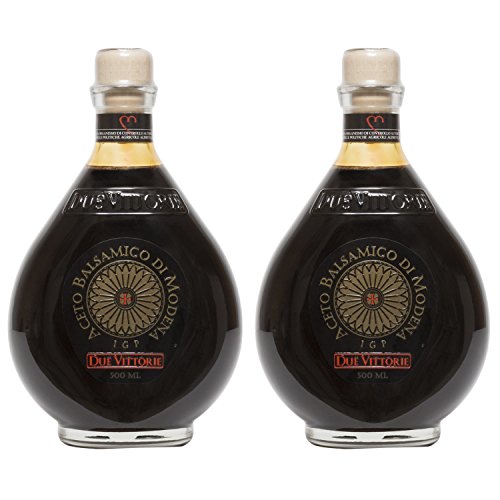 Due Vittorie Oro Gold Balsamic Vinegar without Pourer, 16.9fl oz / 500ml (2 pack) - //coolthings.us