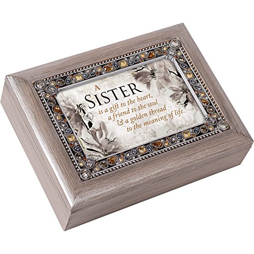 Caja de música de peltre para regalo de hermanas y amigas de la vida 2