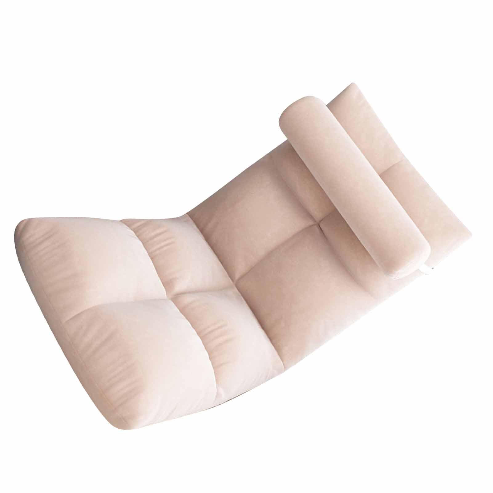 Silla de gaming, respaldo ajustable, suave, plegable, para adultos, meditación, sala de estar, sala de juegos, marco de metal (pincho)