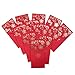 Angel mall Pack-12 Chinese Red Envelopes - Lucky Money Gift Envelopes Red Packet for New Year, Birthday, Wedding (7 x 3.5 in) (The wedding)