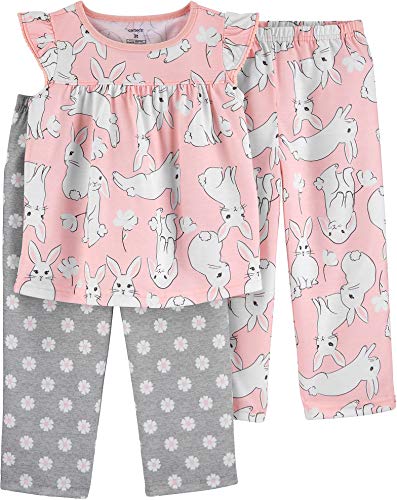 Carter's Toddler Girls 3-pc. Poly Bunny Pajama Set