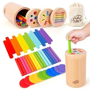 Wooden Montessori Baby Toddler Toys...